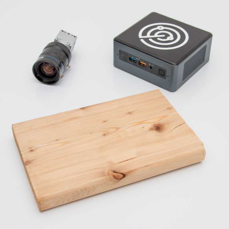 WoodScanner mit PC, Kamera und Holz